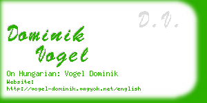 dominik vogel business card